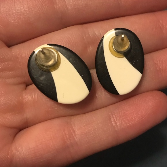 Vintage retro earrings - Picture 3 of 3